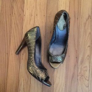 Cole Haan Nike Air Peep Toe Heels